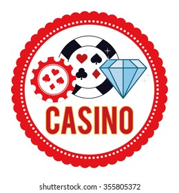 Casino concept with las vegas icons design, vector illustration 10 eps graphic.