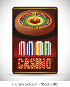 Casino concept with las vegas icons design, vector illustration 10 eps graphic.