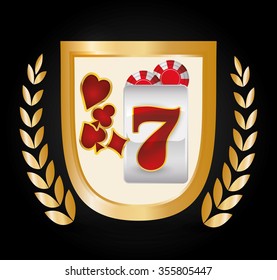 Casino concept with las vegas icons design, vector illustration 10 eps graphic.