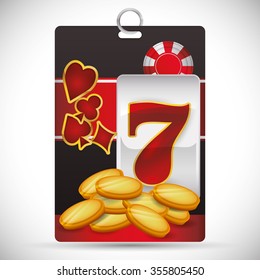 Casino concept with las vegas icons design, vector illustration 10 eps graphic.