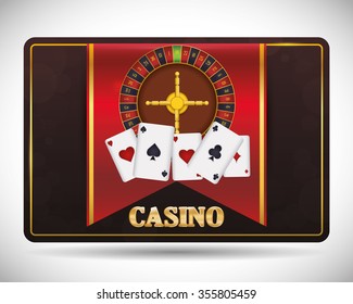 Casino concept with las vegas icons design, vector illustration 10 eps graphic.