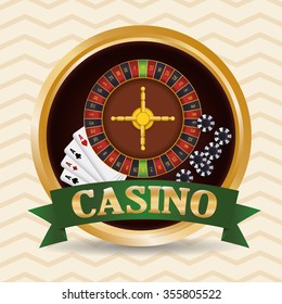 Casino concept with las vegas icons design, vector illustration 10 eps graphic.