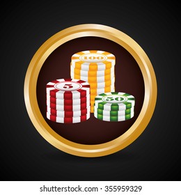 Casino concept with las vegas icons design, vector illustration 10 eps graphic.