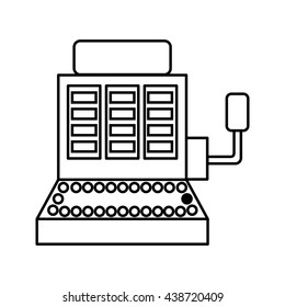 Casino concept. Slot machine icon. vector graphic