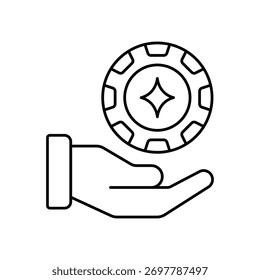 Casino Craps Vector icon which can easily modify or edit

