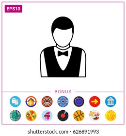 Casino Croupier Icon