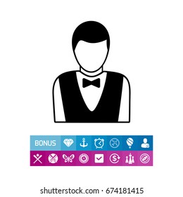 Casino Croupier Icon