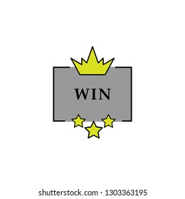 Casino, crown. Element of Casino icon for mobile concept and web apps. Detailed Casino, crown can be used for web and mobile