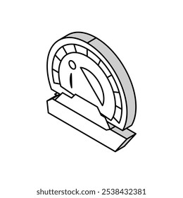 Vector de icono isométrico de crucero de casino. signo de crucero de casino. ilustración de símbolo aislado