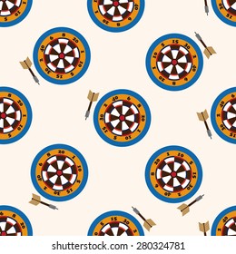 casino darts , cartoon seamless pattern background