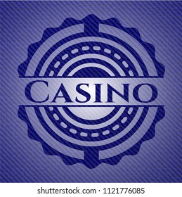 Casino with denim texture