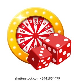 Casino. Design elements for online casinos. Vector 3D illustration.