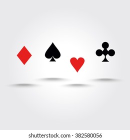 Casino  design elements vector icons. Casino games.