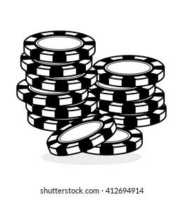 Casino design. Game and las vegas illustration