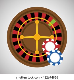 Casino design. Game and las vegas illustration