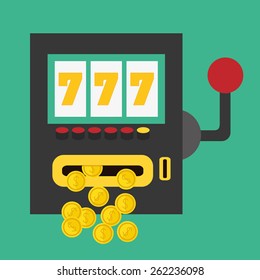 Casino design over white background, vector illustration.