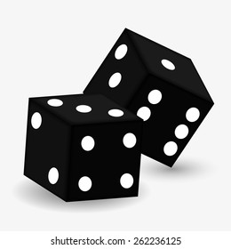 Casino design over white background, vector illustration.