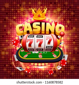 Casino dice banner signboard on background. Vector illustration