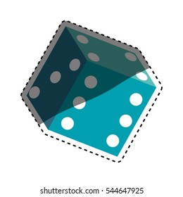 Casino dice concept icon vector illustration graphic design