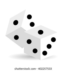casino  dice design , vector illustration