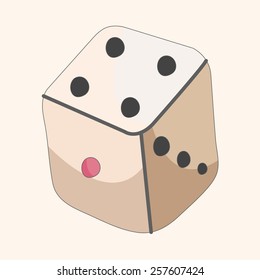 casino dice theme elements