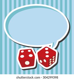 casino dice theme elements