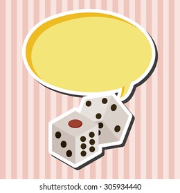 casino dice theme elements