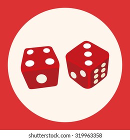casino dice theme elements