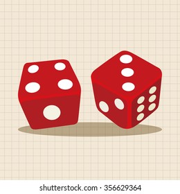 casino dice theme elements