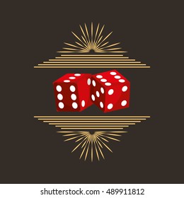 casino dices game icon vector illustration design