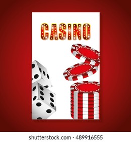 casino dices game icon vector illustration design