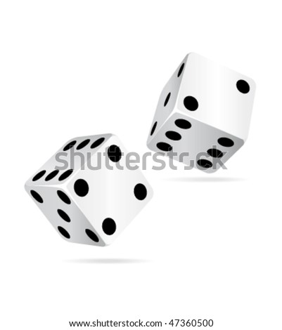 Casino dices icon. vector illustration.