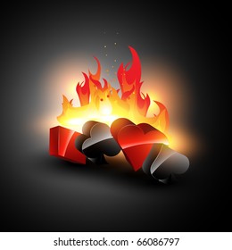 elemento de casino en el diseño de fondo de grabación