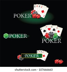 Casino Elements Poker Cards And Chips