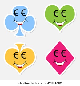 casino elements vector illustration