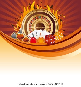 casino elements,gambling background