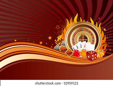 casino elements,gambling background