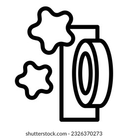 Casino event icon outline vector. Draw prize. Winner bingo