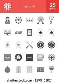 Casino Flat Icons