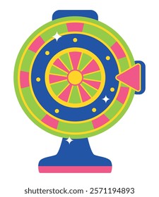 casino fortune wheel isolated icon