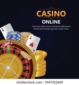 Casino free spin with playing cards poker