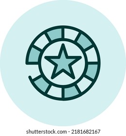 Casino gamble, illustration, vector on a white background.