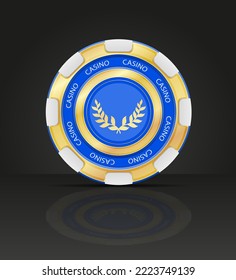 casino gambling chips vector illustration isolated on white background
