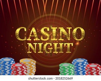 Casino gambling game online with vector illustration