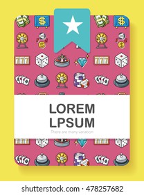 Casino and gambling icons set,eps10