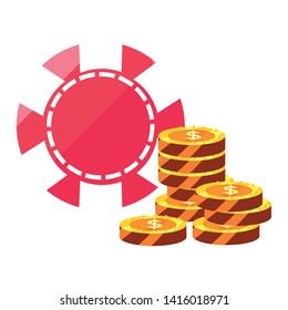 casino and gambling vector ilustration