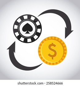 casino game design, vector illustration eps10 graphic 
