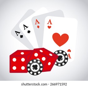 casino game design, vector illustration eps10 graphic 