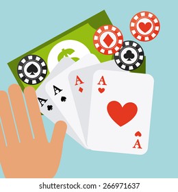 casino game design, vector illustration eps10 graphic 
