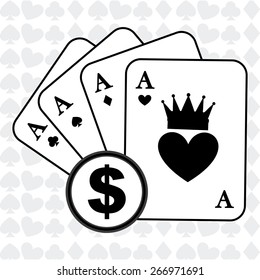 casino game design, vector illustration eps10 graphic 
